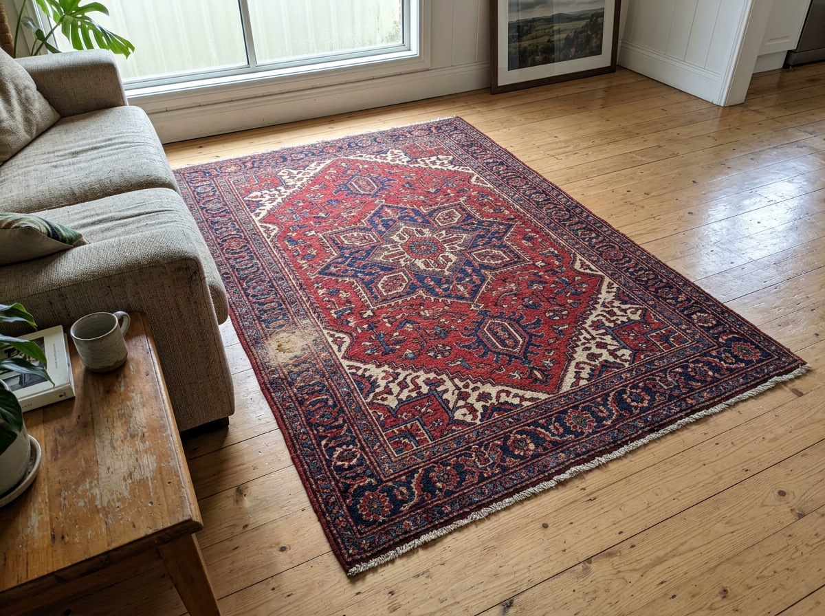 Before Wool & Oriental Area Rug Deep Steam